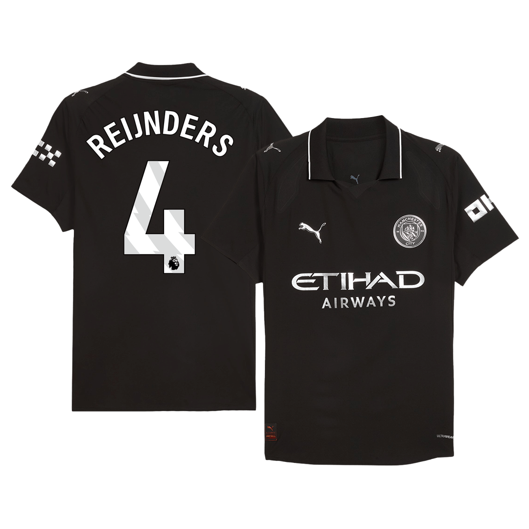 Tricouri Fotbal Manchester City REIJNDERS #4 Deplasare 2025/26 Authentic