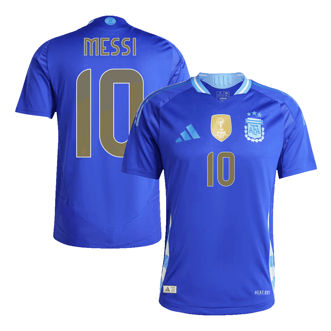 Tricouri Fotbal Argentina MESSI #10 Deplasare 2024 Authentic
