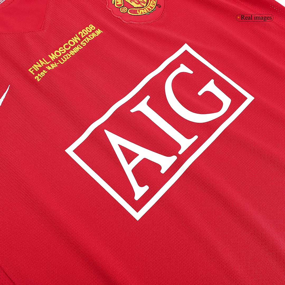 Tricouri Fotbal Vintage Manchester United Acasă 2007/08