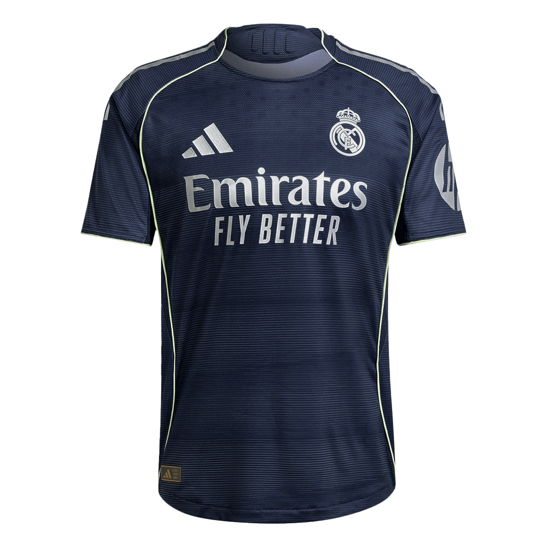 Tricouri Fotbal Real Madrid VINI JR. #7 Deplasare 2025/26 Authentic