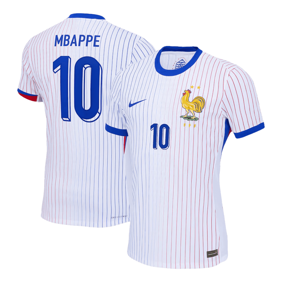 Tricouri Fotbal Franța MBAPPE #10 Deplasare 2024 Authentic