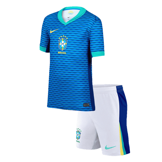 Set Tricouri Fotbal Brazilia Deplasare 2024 Pentru Copii