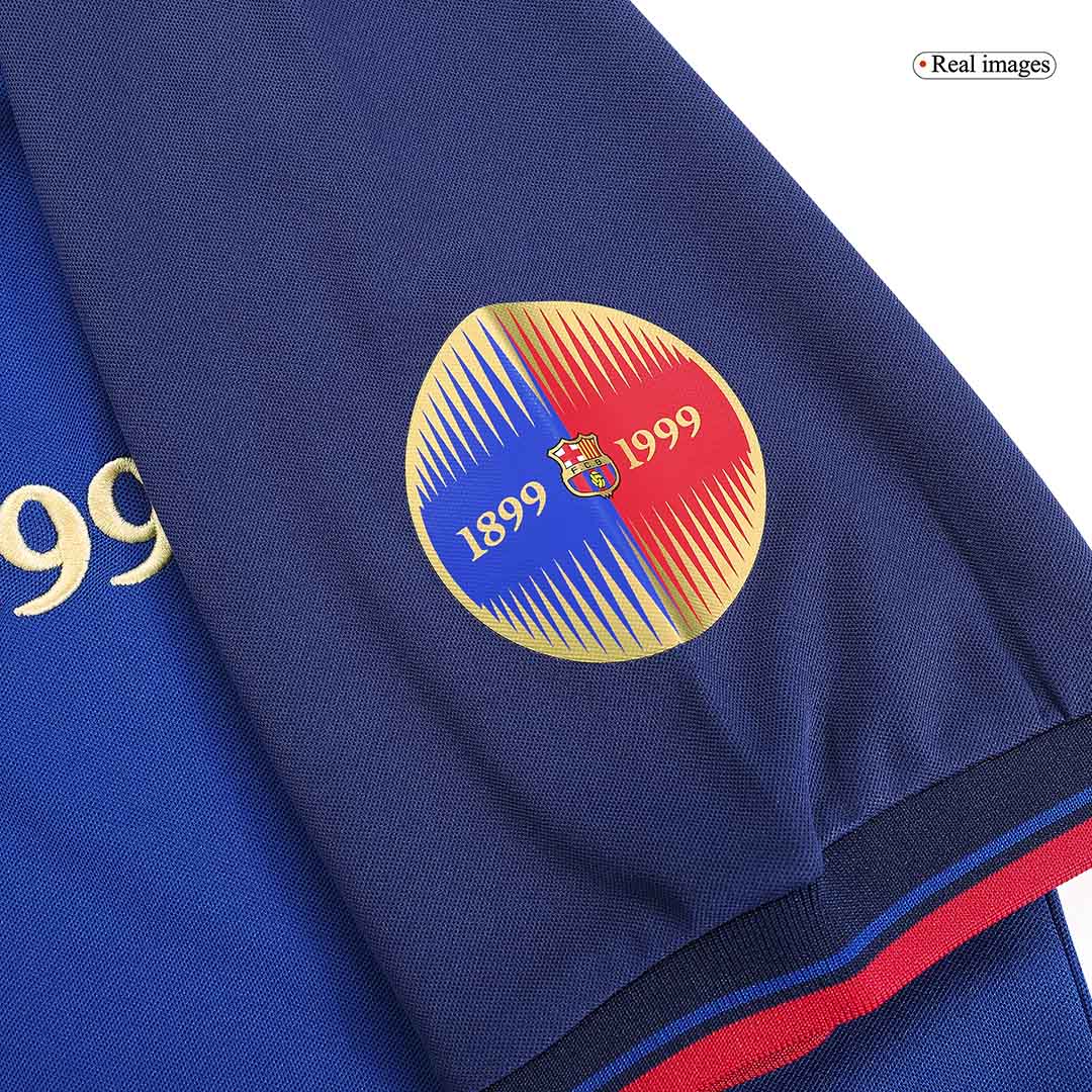 Tricouri Fotbal Vintage Barcelona Acasă 1999/00