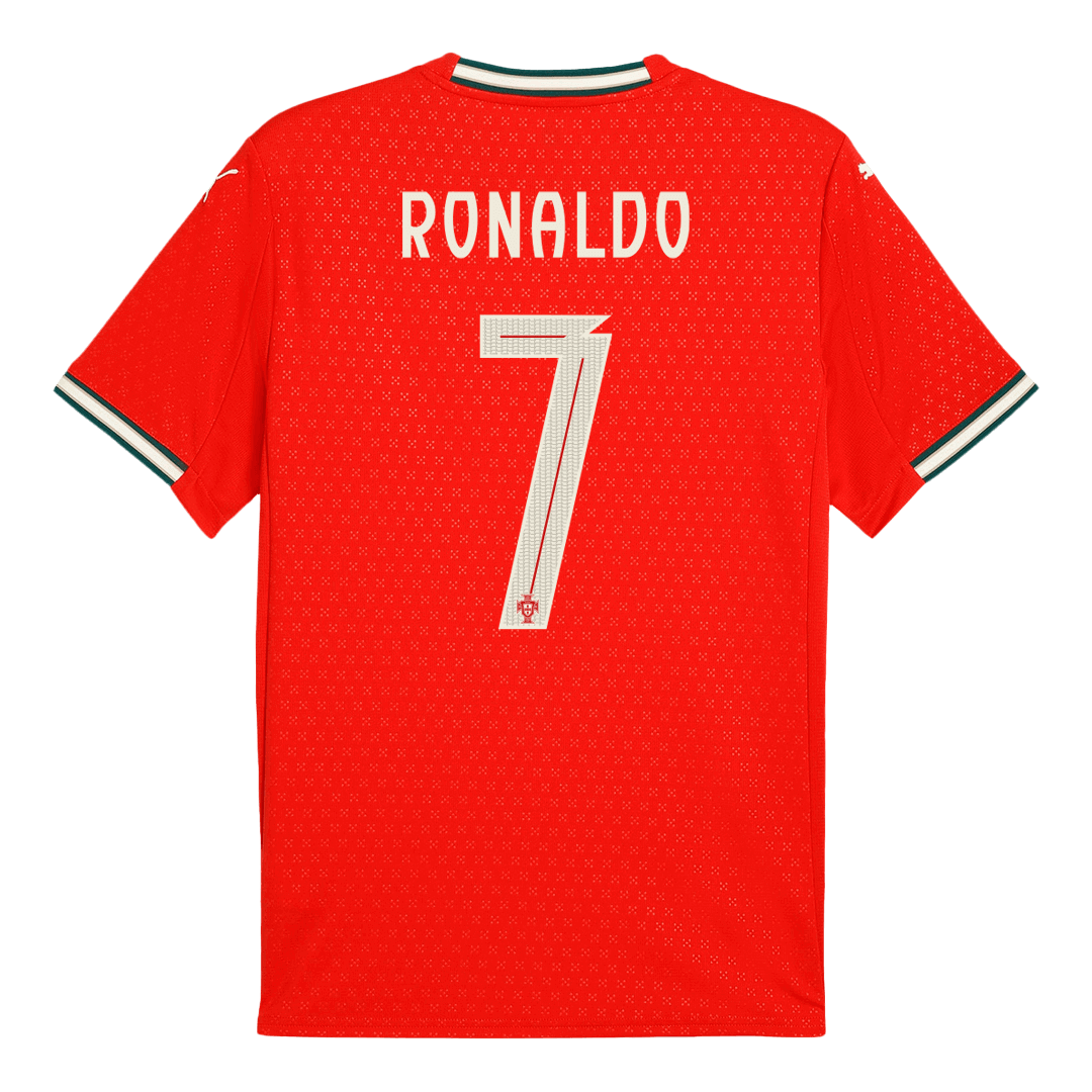 Tricouri Fotbal Portugalia RONALDO #7 Acasă 2025 (mărime mare)