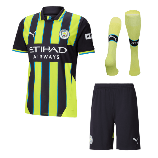 Set Tricouri Fotbal Manchester City Deplasare 2024/25.