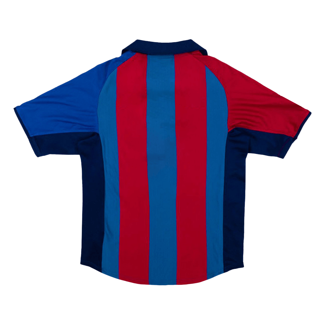 Tricouri Fotbal Vintage Barcelona Acasă 2001/02
