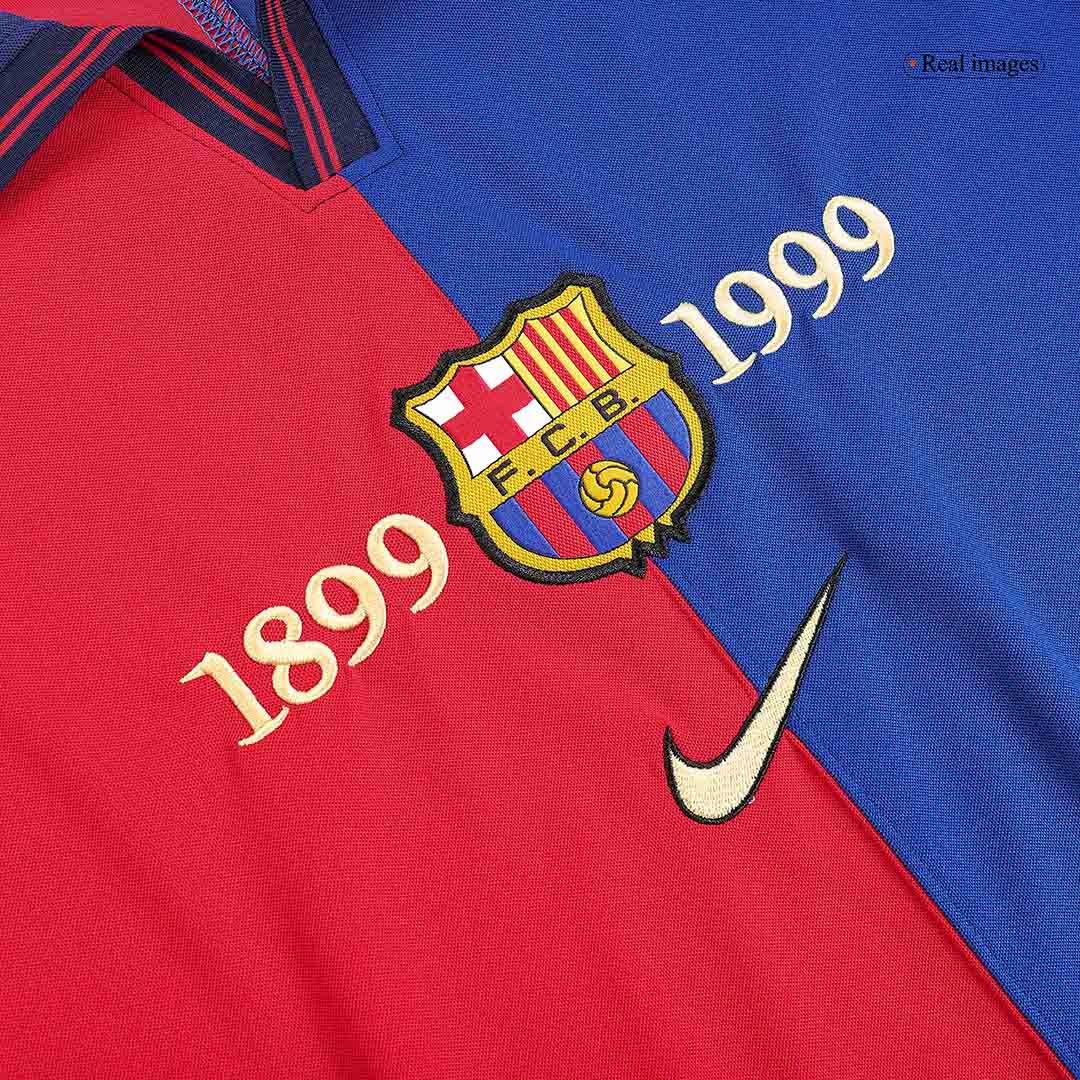 Tricouri Fotbal Vintage Barcelona Acasă 1999/00
