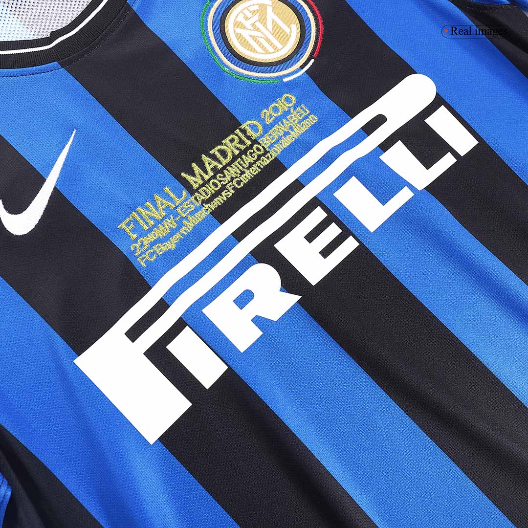 Tricouri Fotbal Vintage Inter Milano Acasă 2009/10 - UCL Final