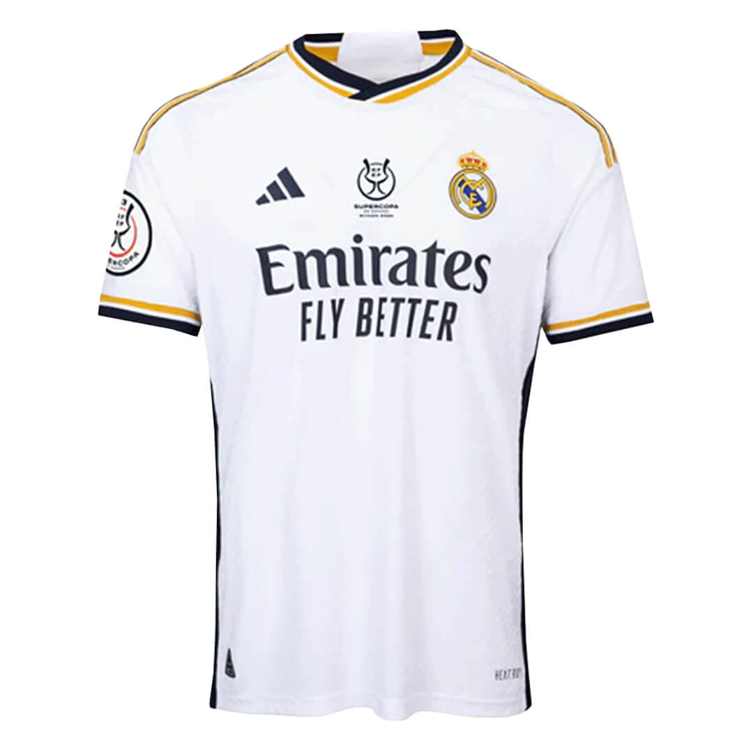 Tricouri Fotbal Real Madrid CAMPEONES #13 Acasă 2023/24 Authentic