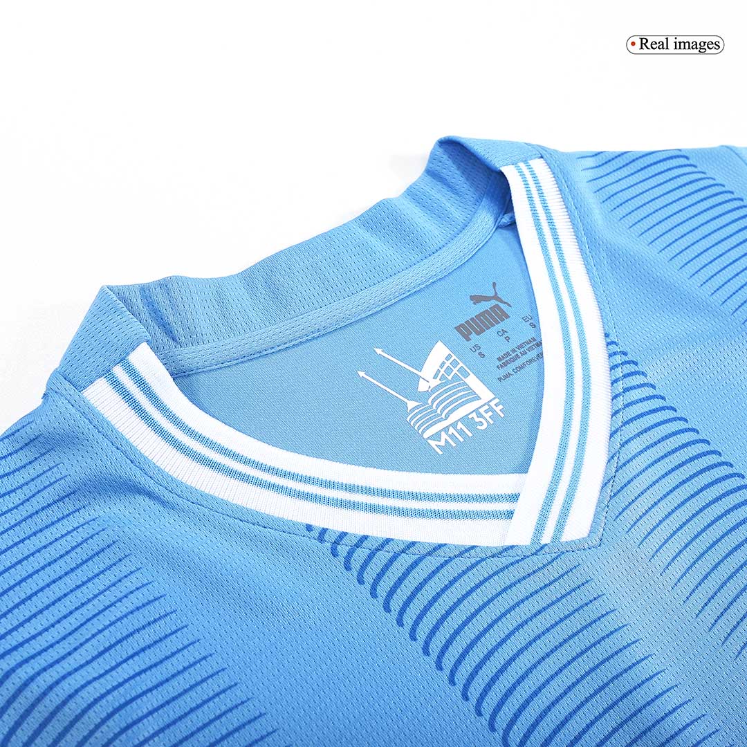 Tricouri Fotbal Manchester City J.ALVAREZ #19 Acasă 2023/24 - Japanese Tour Printing