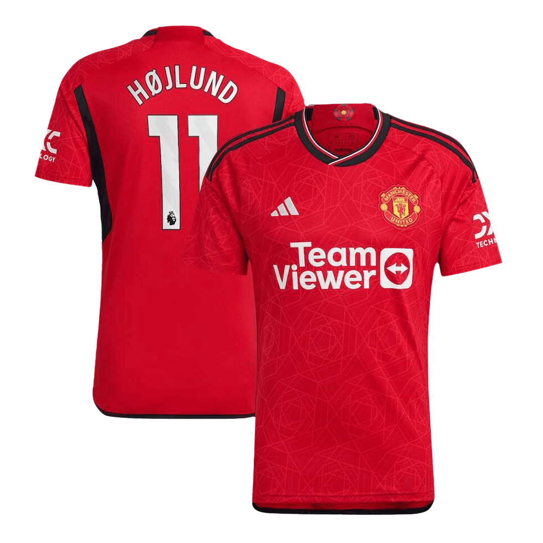 Tricouri Fotbal Manchester United HØJLUND #11 Acasă 2023/24