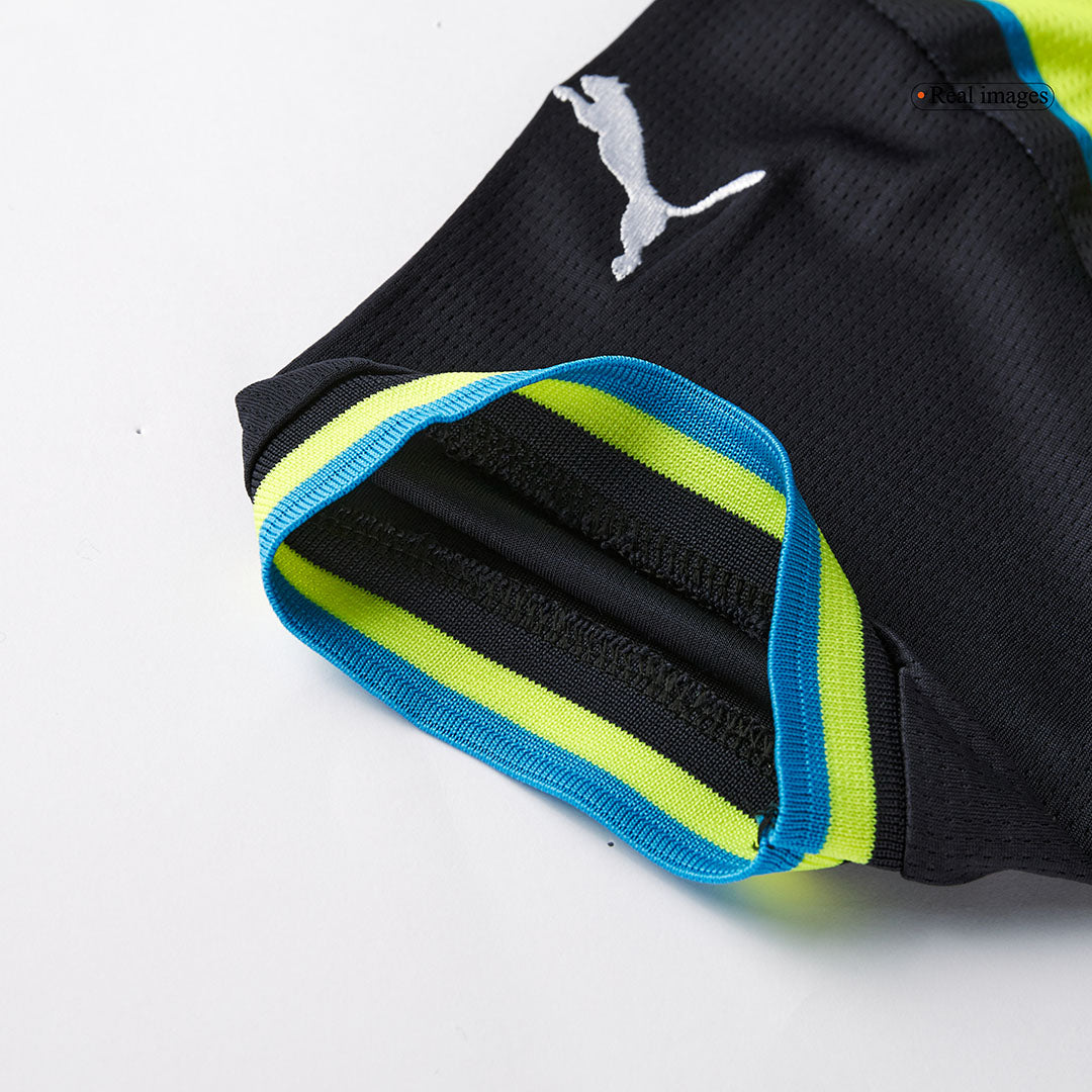 Set Tricouri Fotbal Manchester City Deplasare 2024/25 Pentru Copii.