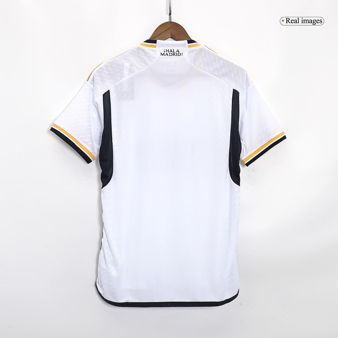 Tricouri Fotbal Real Madrid MBAPPÉ #9 Acasă 2023/24 Authentic