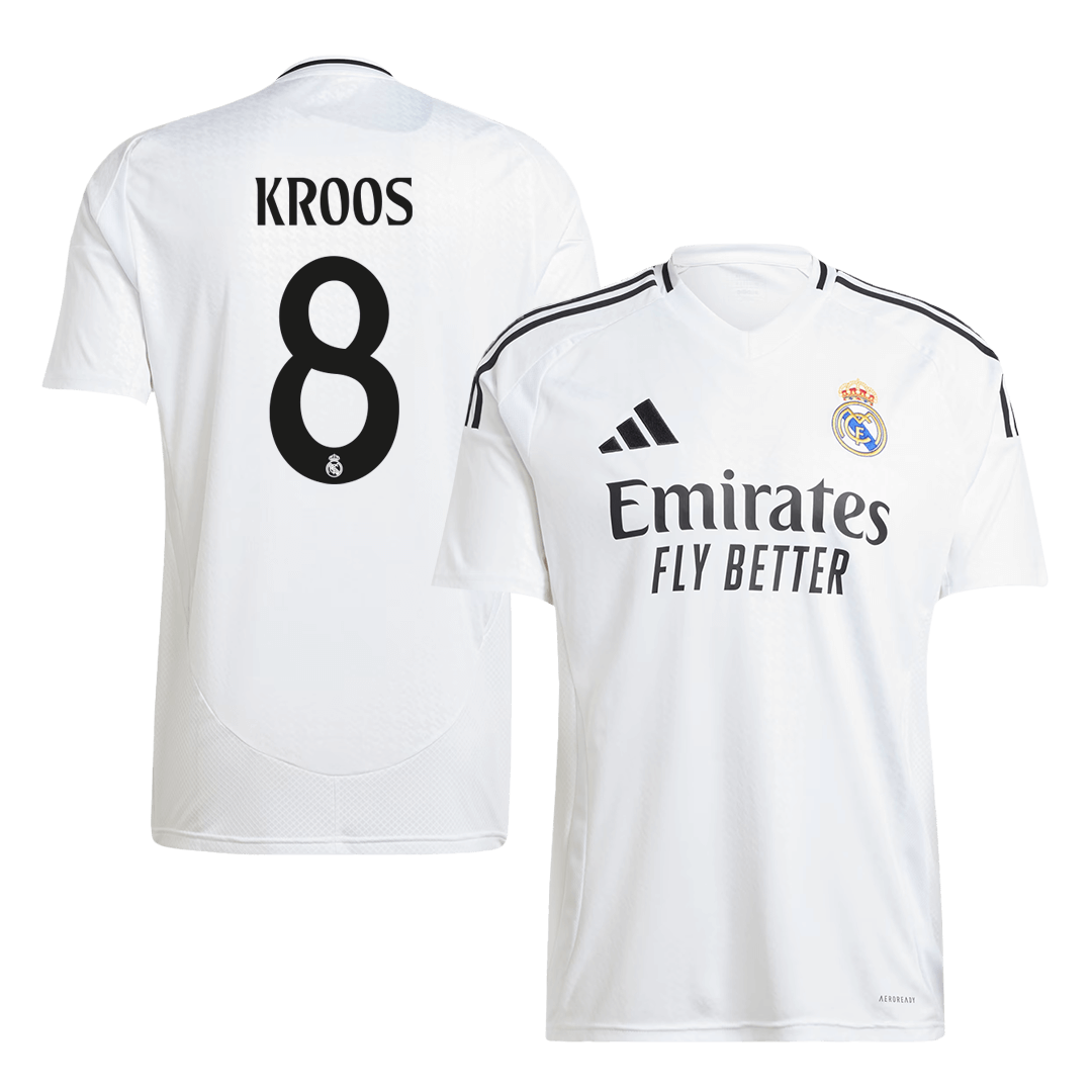 Tricouri Fotbal Real Madrid KROOS #8 Acasă 2024/25 (mărime mare)