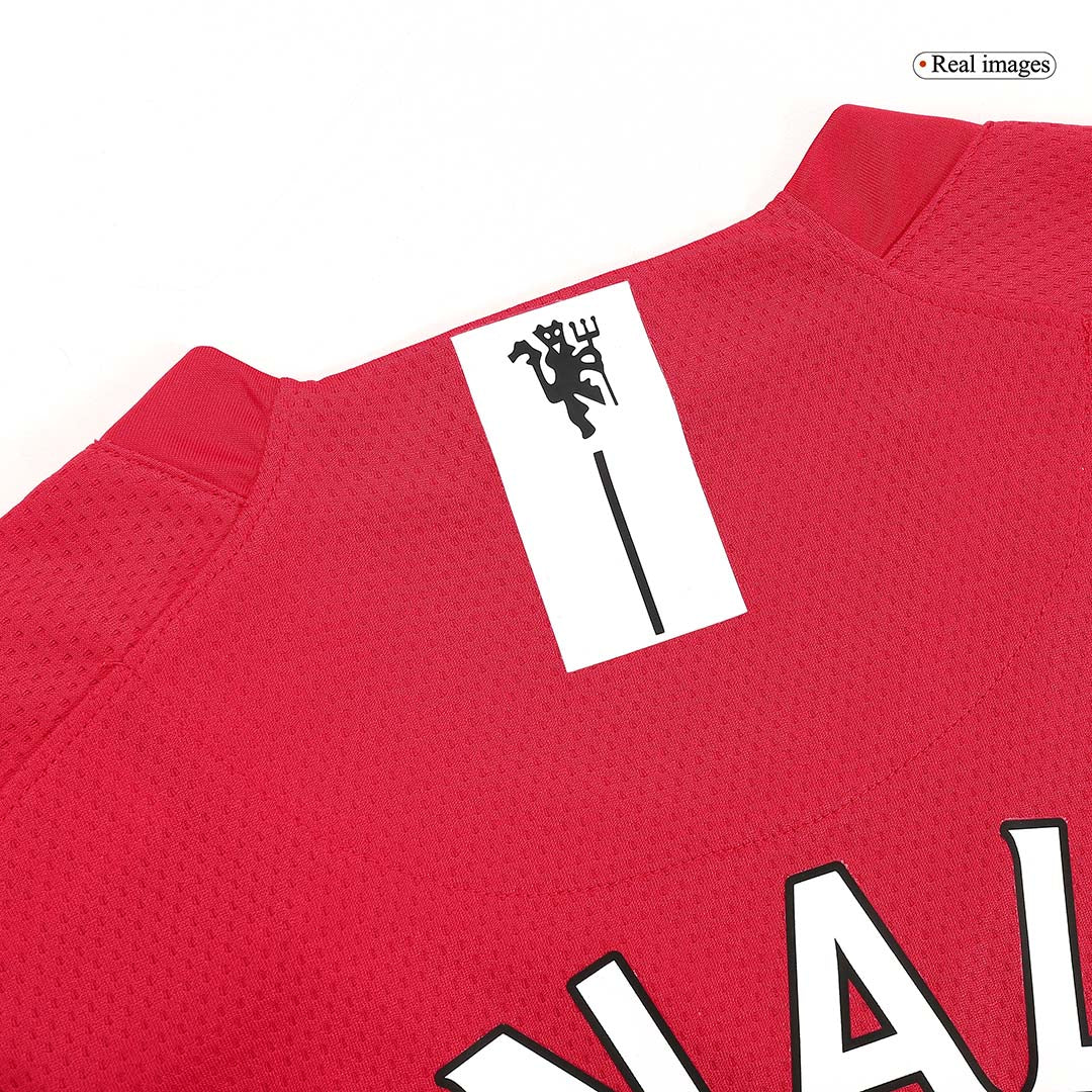 Tricouri Fotbal Vintage Manchester United RONALDO #7 Acasă 2007/08 Mânecă Lungă