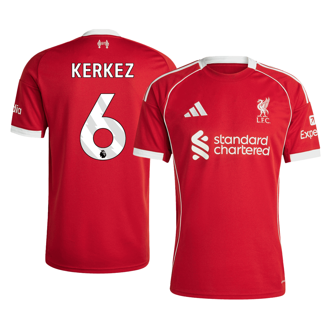 Tricouri Fotbal Liverpool KERKEZ #6 Acasă 2025/26