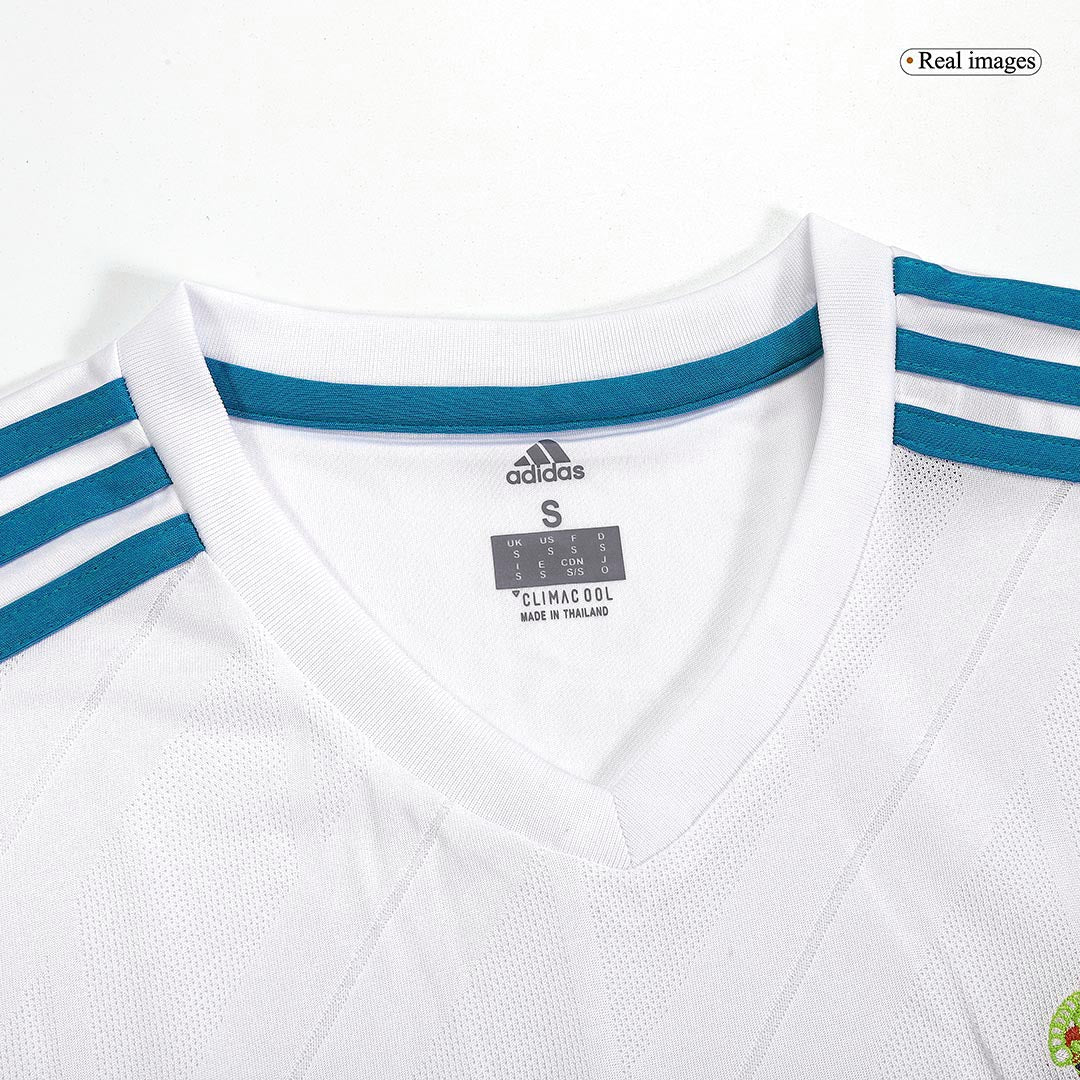Tricouri Fotbal Vintage Real Madrid BENZEMA #9 Acasă 2017/18