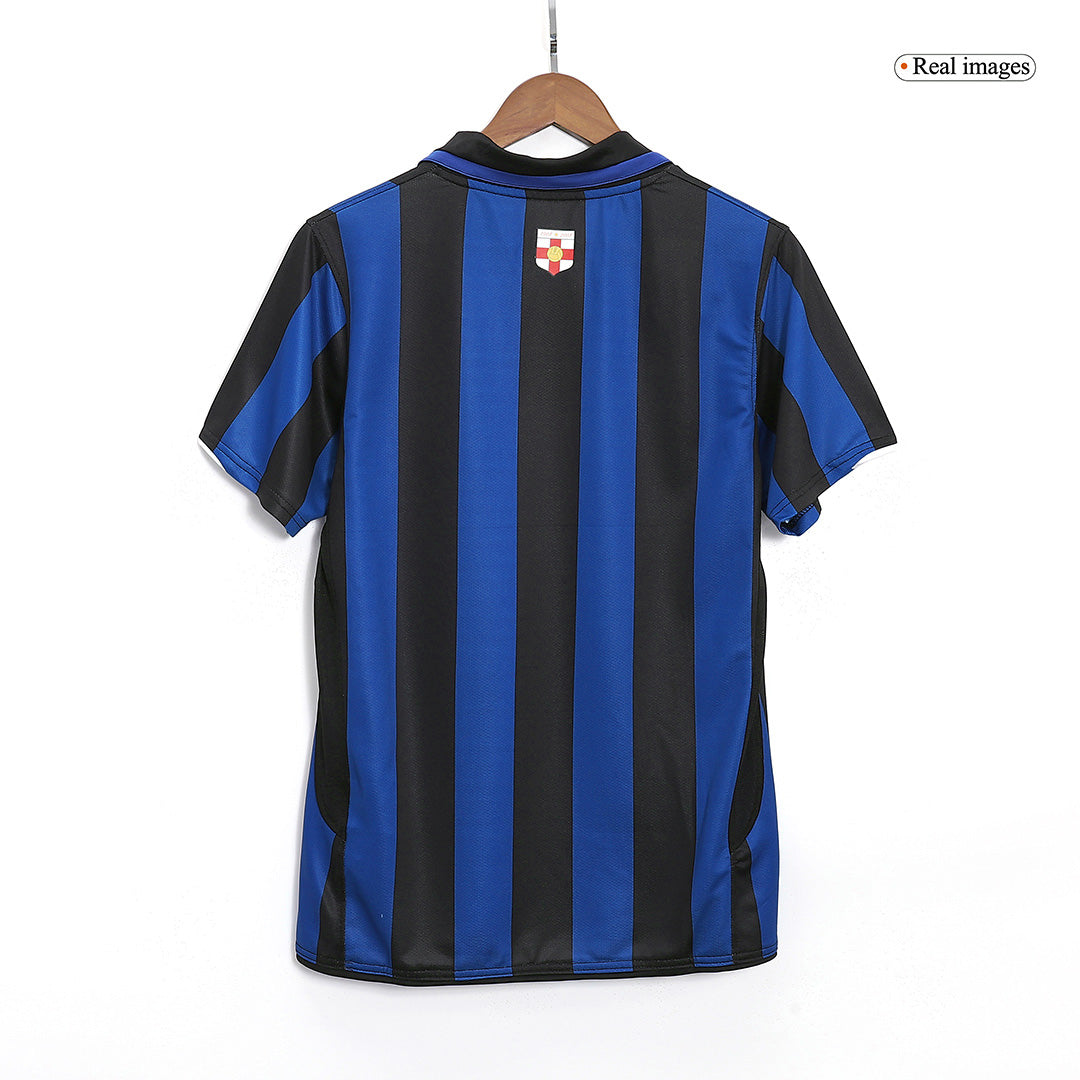 Tricouri Fotbal Vintage Inter Milano Acasă 2007/08 - 100th Anniversary