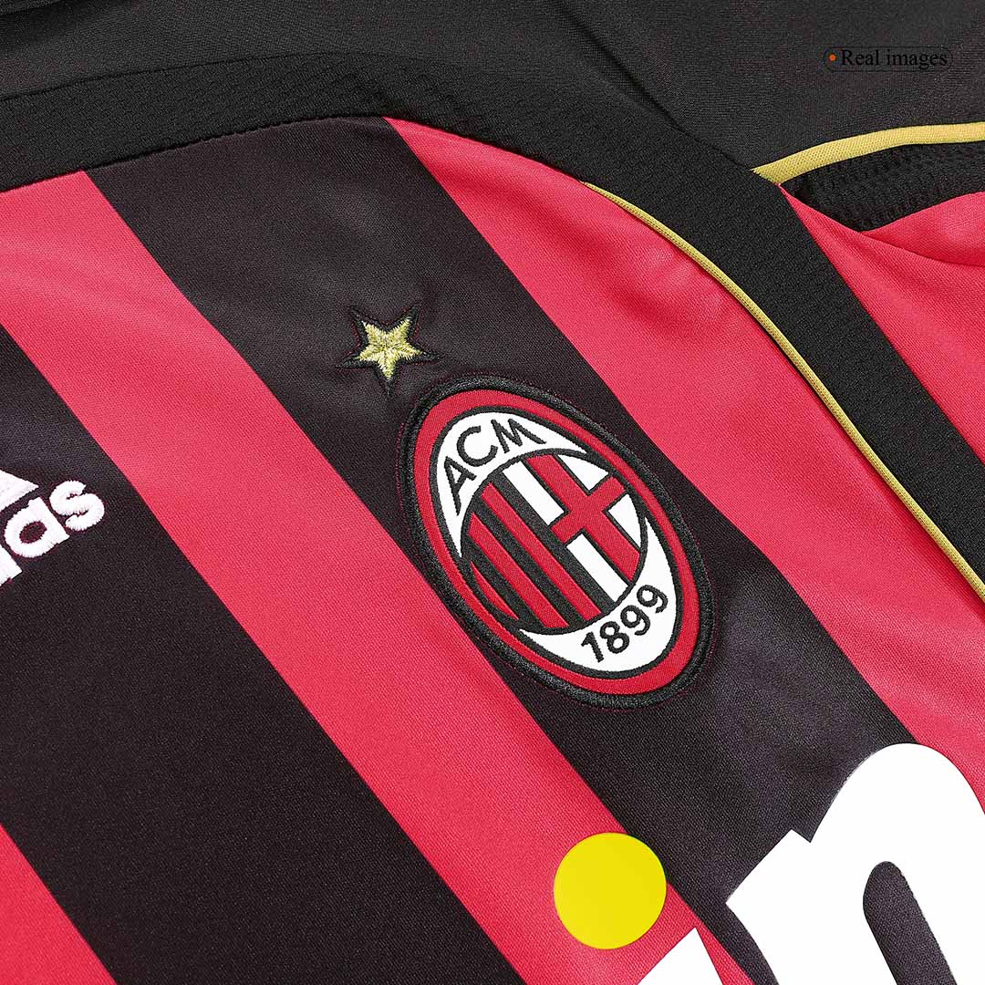 Tricouri Fotbal Vintage AC Milan KAKA' #22 Acasă 2006/07 Mânecă Lungă