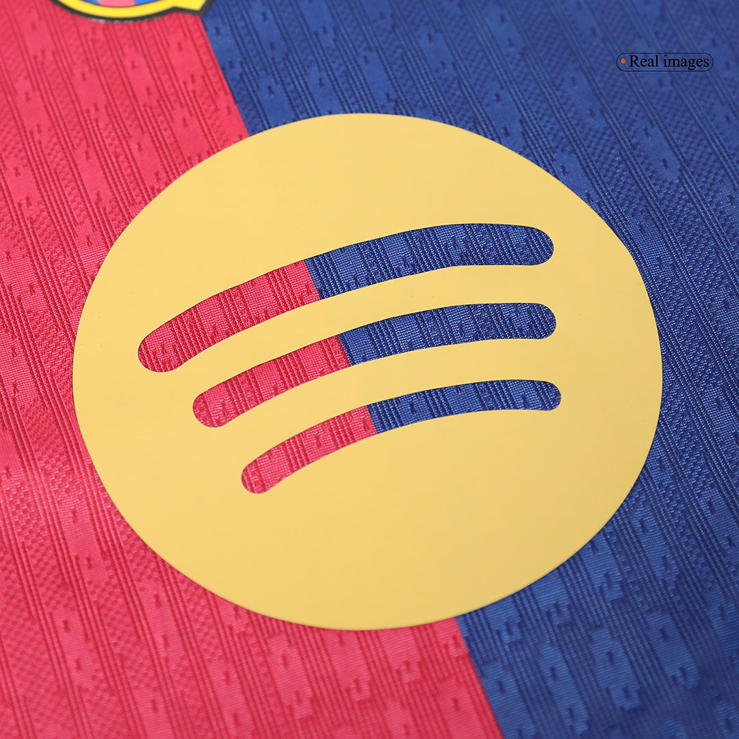 Tricouri Fotbal Barcelona RAPHINHA #11 Acasă 2024/25 Authentic (Spotify Logo Without Text)
