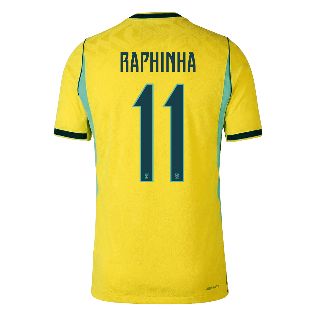 Tricouri Fotbal Brazilia RAPHINHA #11 Acasă Cupa Mondială 2026 Authentic