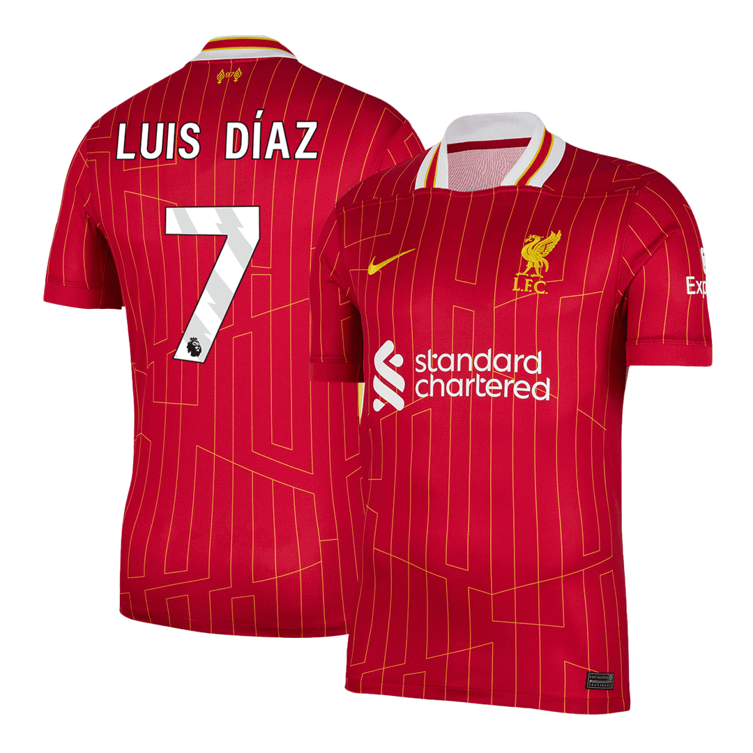 Tricouri Fotbal Liverpool LUIS DÍAZ #7 Acasă 2024/25 - Super (mărime mare)