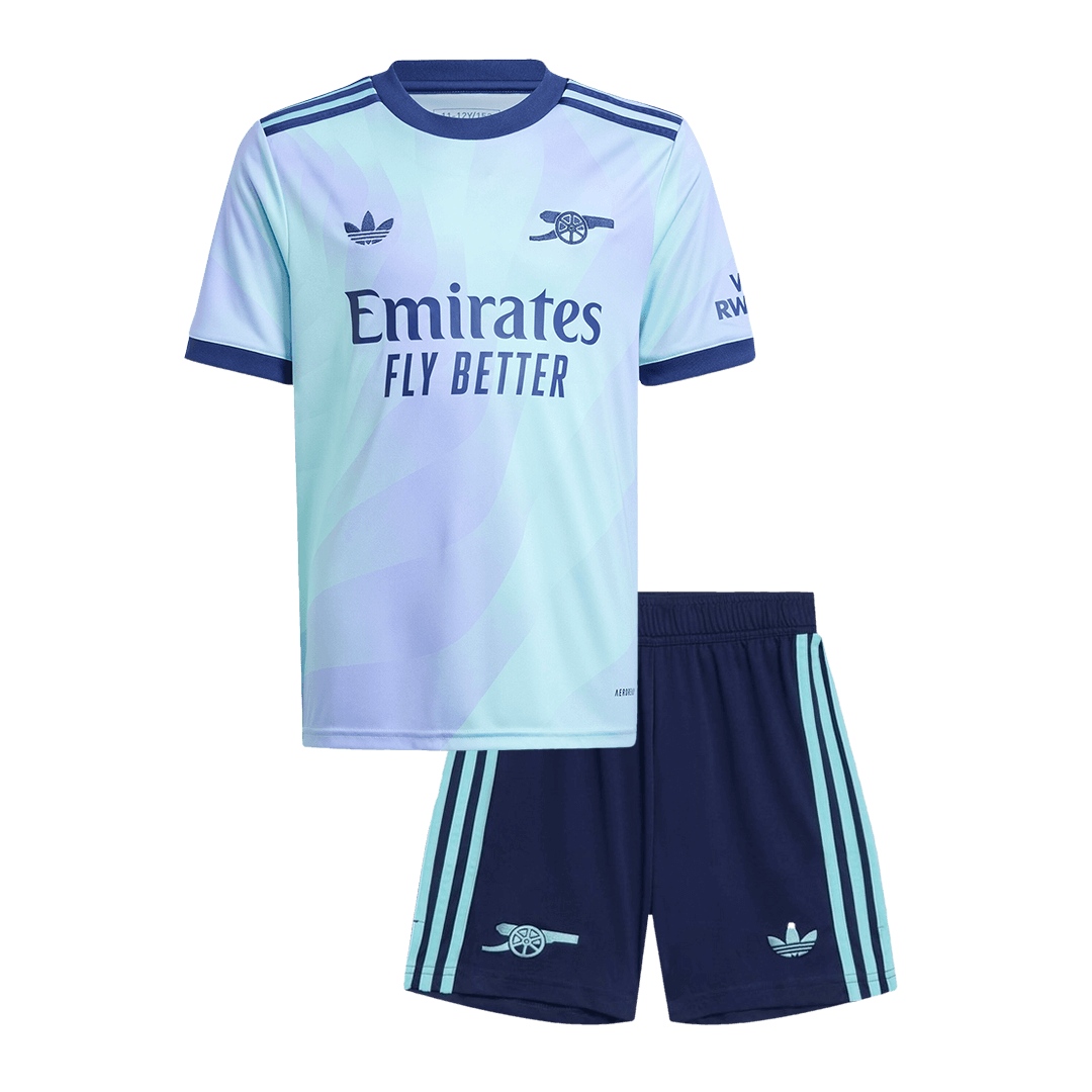 Set Tricouri Fotbal Arsenal Treilea 2024/25 Pentru Copii