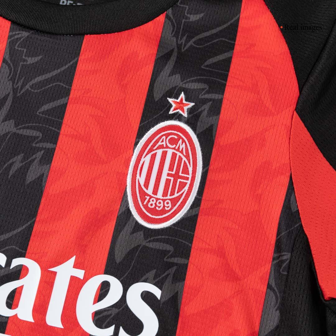 Set Tricouri Fotbal AC Milan Acasă 2025/26 Pentru Copii