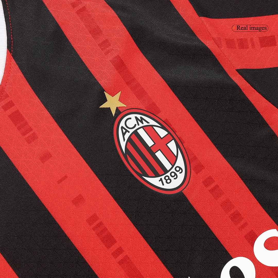 Tricouri Fotbal AC Milan MORATA #7 Acasă 2024/25 Authentic - UCL