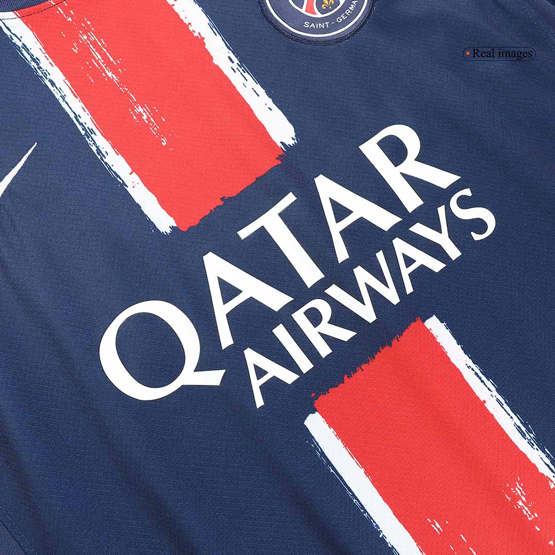 Tricouri Fotbal PSG KVARATSKHELIA #7 Acasă 2024/25 (mărime mare)