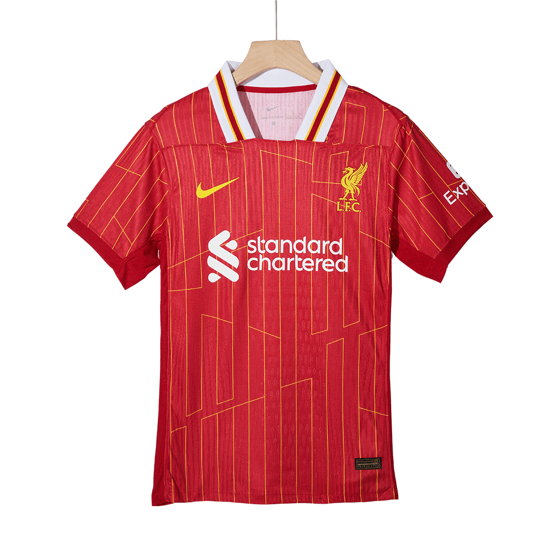 Tricouri Fotbal Liverpool CHAMPIONS #20 Acasă 2024/25 Authentic