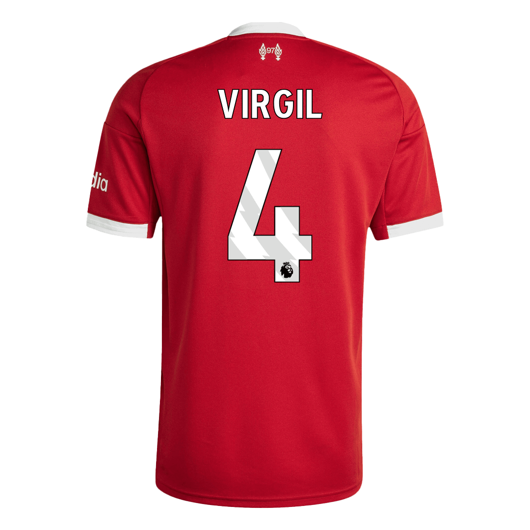 Tricouri Fotbal Liverpool VIRGIL #4 Acasă 2025/26