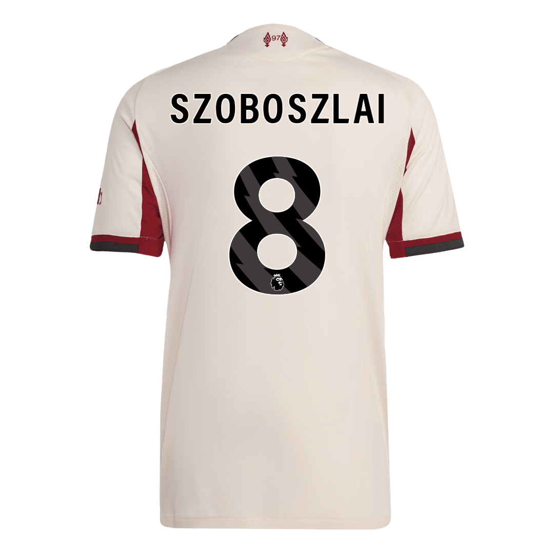 Tricouri Fotbal Liverpool SZOBOSZLAI #8 Deplasare 2025/26 Authentic