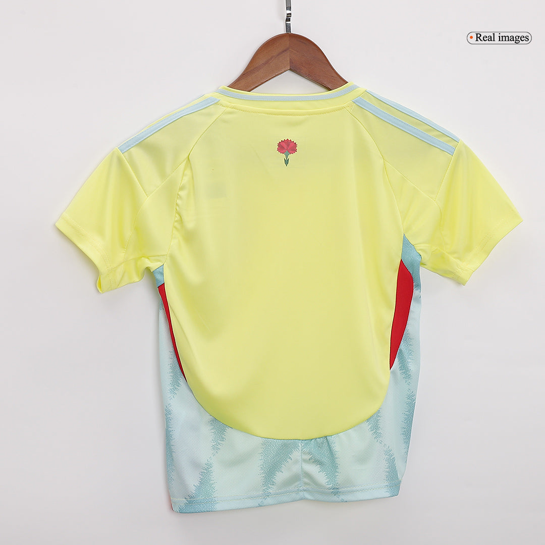 Set Tricouri Fotbal Spania Deplasare 2024 Pentru Copii.