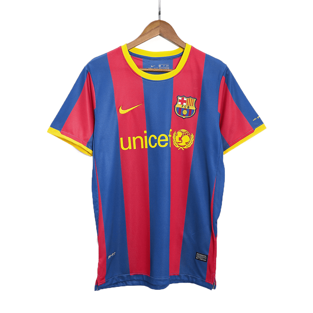 Tricouri Fotbal Vintage Barcelona Acasă 2010/11