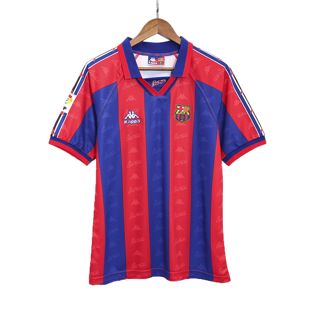 Tricouri Fotbal Vintage Barcelona Acasă 1996/97
