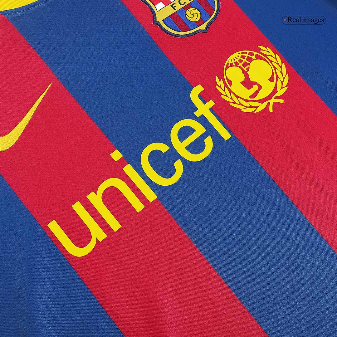 Tricouri Fotbal Vintage Barcelona Acasă 2010/11