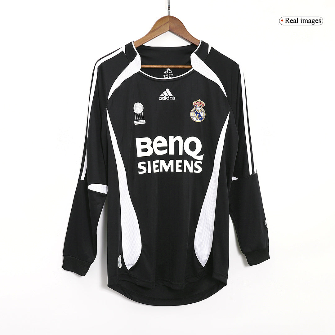 Tricouri Fotbal Vintage Real Madrid RAUL #7 Deplasare 2006/07 Mânecă Lungă