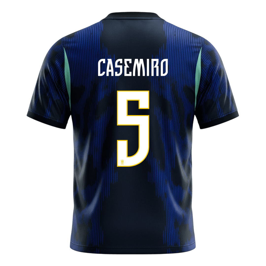 Tricouri Fotbal Brazilia CASEMIRO #5 Deplasare Cupa Mondială 2026