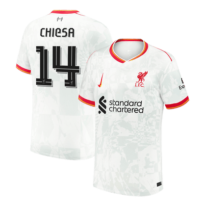 Tricouri Fotbal Liverpool CHIESA #14 Treilea 2024/25 - UCL (mărime mare)