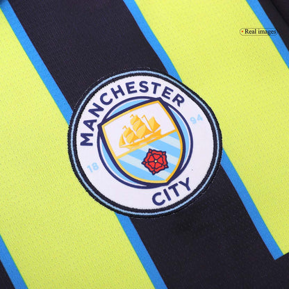 Tricouri Fotbal Manchester City RODRIGO #16 Deplasare 2024/25 - UCL (mărime mare)