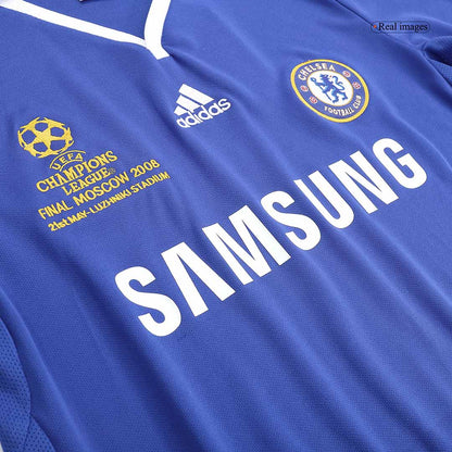 Tricouri Fotbal Vintage Chelsea Acasă 2008 - UCL Final (mărime mare)