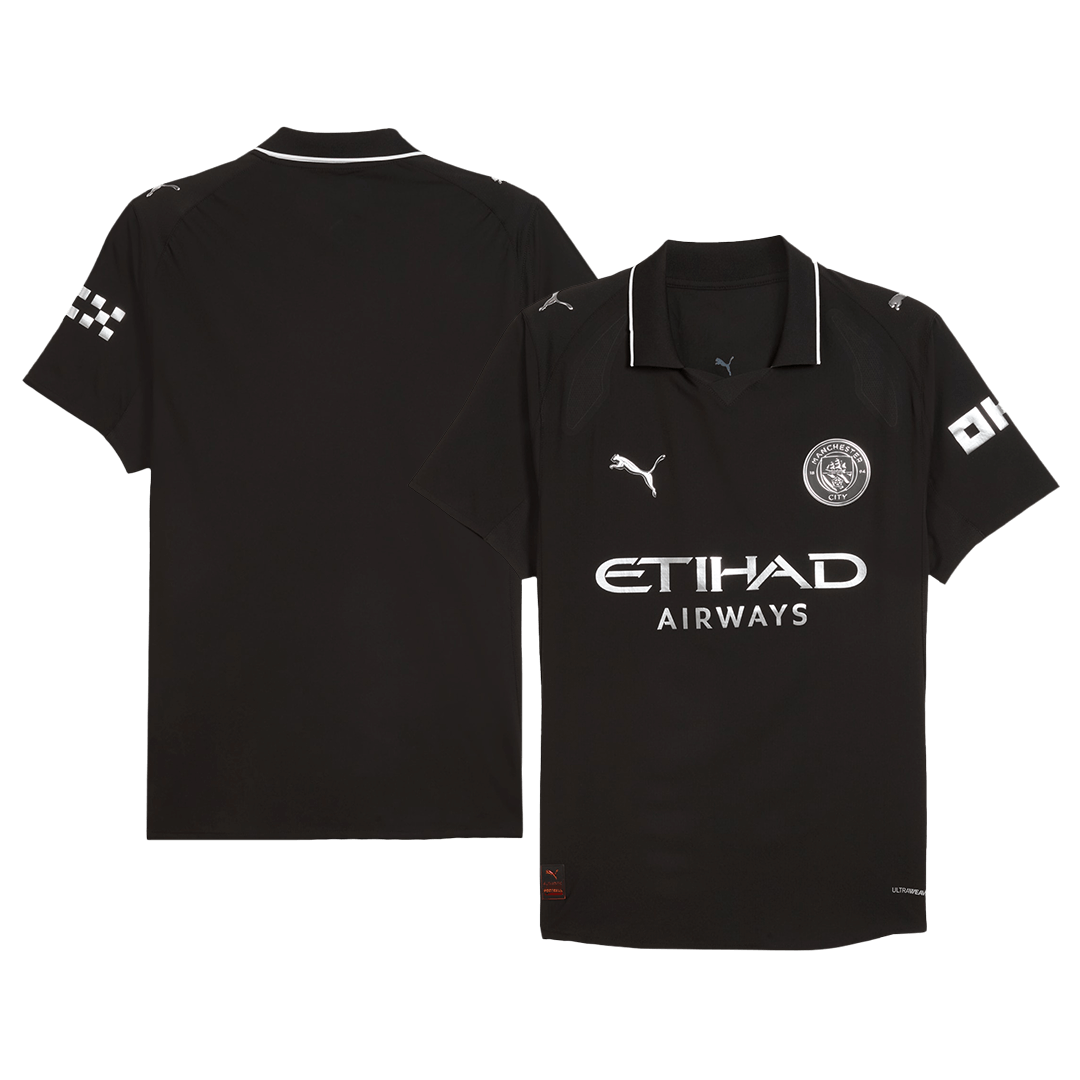 Tricouri Fotbal Manchester City Deplasare 2025/26 Authentic