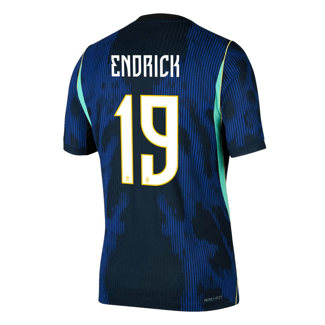 Tricouri Fotbal Brazilia ENDRICK #19 Deplasare Cupa Mondială 2026 Authentic