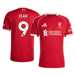 Tricouri Fotbal Liverpool ISAK #9 Acasă 2025/26