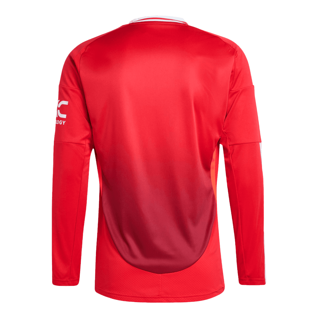 Tricouri Fotbal Manchester United Acasă 2024/25 Mânecă Lungă
