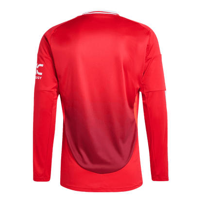 Tricouri Fotbal Manchester United Acasă 2024/25 Mânecă Lungă