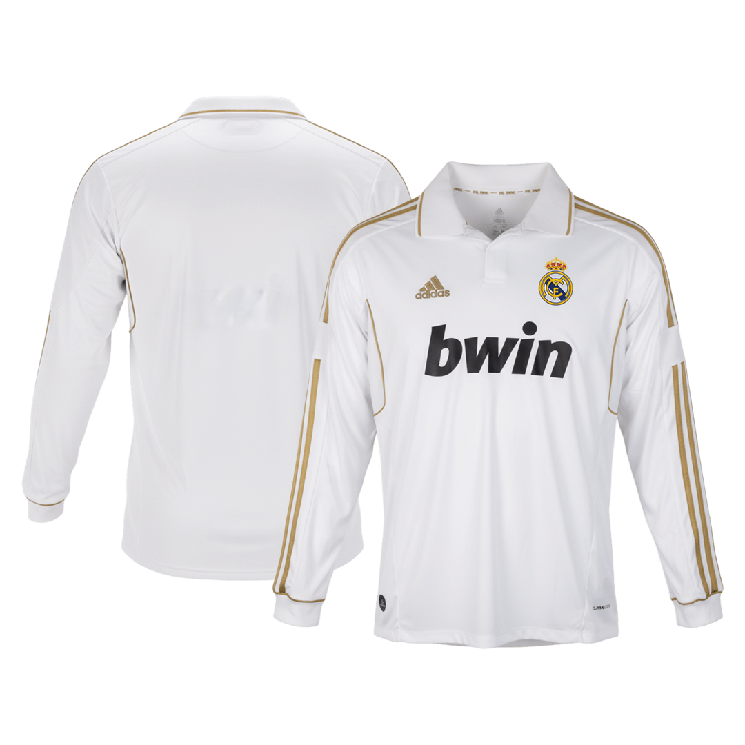 Tricouri Fotbal Vintage Real Madrid Acasă 2011/12 Mânecă Lungă