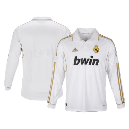 Tricouri Fotbal Vintage Real Madrid Acasă 2011/12 Mânecă Lungă