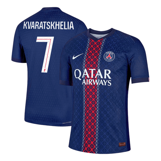 Tricouri Fotbal PSG KVARATSKHELIA #7 Acasă 2025/26 Authentic